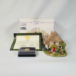 Lilliput Lane "Afternoon Tea" L2992 - 2007 2008 Cottage House w/ Box Deed & Pin